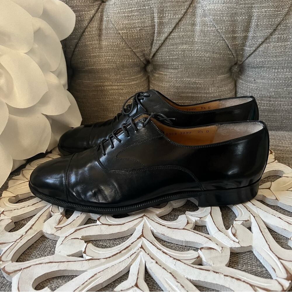 Salvatore Ferragamo Black Dress Oxford Shoes Men’s 9.5 D View 5
